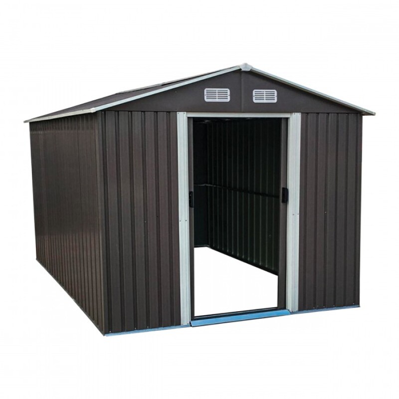 Metal garden utility shed, 257x205x202 cm