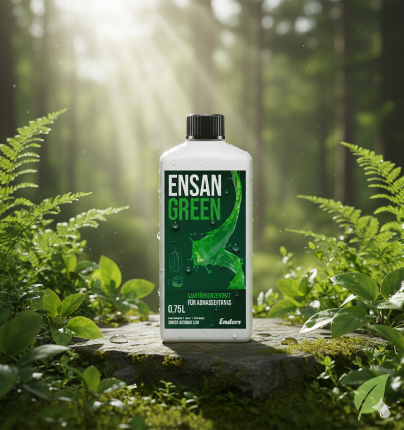 Sanitarinio skysčio koncentratas biotualetams Ensan Green Active 0,75 L (50ml/10l)