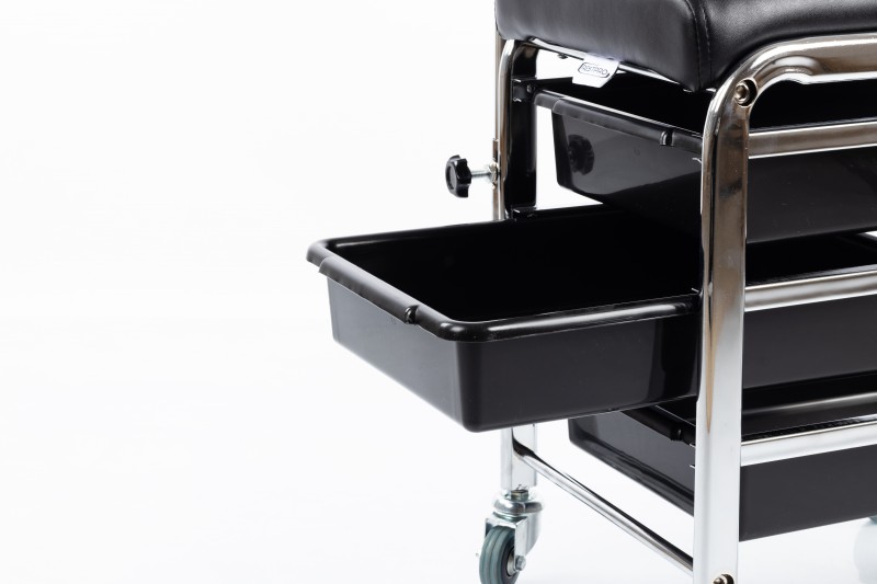 Professional pedicure chair with a foot stand and shelves CH-5005