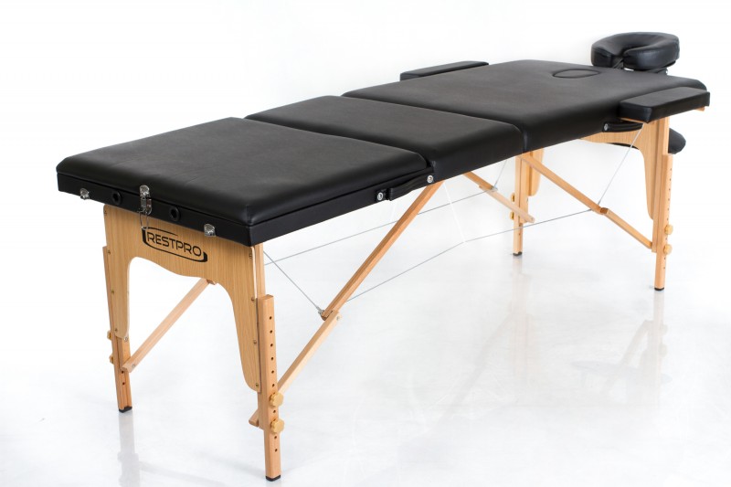 Portable Massage Table + Massage Bolsters RESTPRO® Classic-3 Black